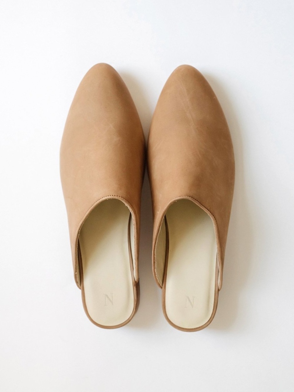 Nisolo Mariella Mules Size 7 Sand (Light Brown)